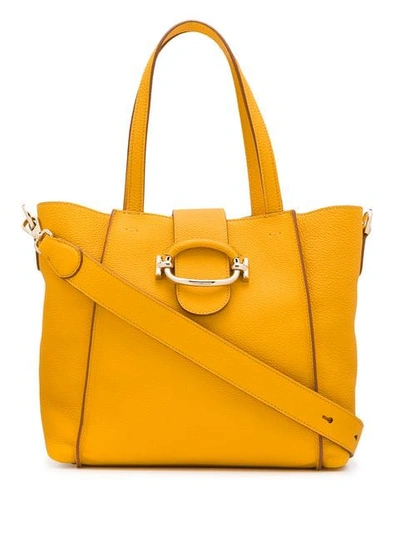 Tod's Logo Ring Tote Bag - Yellow