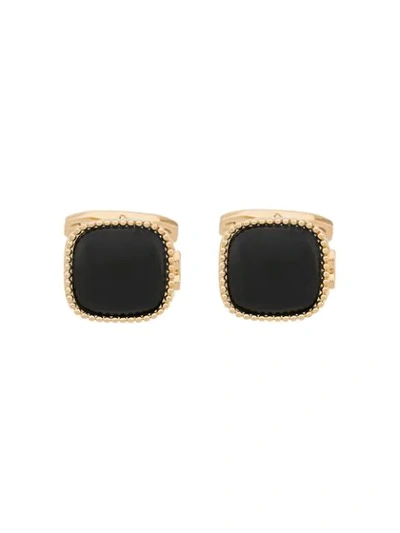 Dolce & Gabbana Mounted Cufflinks In Black