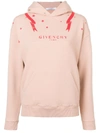 Givenchy Hooded Logo-print Sweatshirt - Neutrals