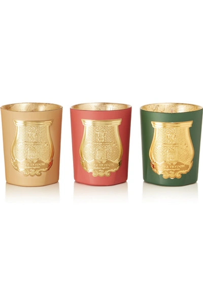 Cire Trudon Odeurs D'hiver Set Of Three Scented Candles, 3 X 100g