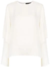 Andrea Marques Ruffled Blouse In White