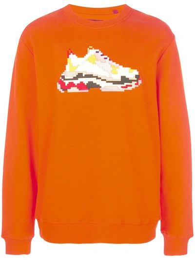 Mostly Heard Rarely Seen 8-bit Dadcore Sweatshirt In Orange