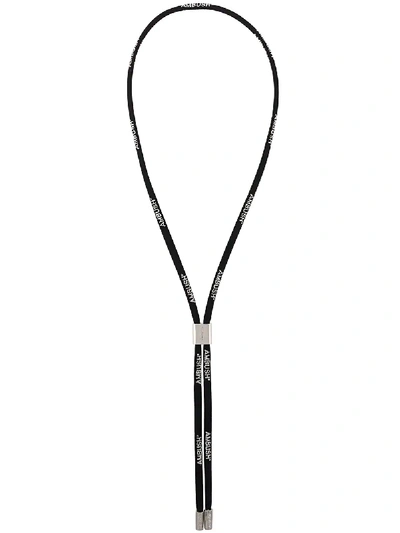 Ambush Logo Cord Necklace - Black