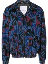 Napa By Martine Rose Geometric Bomber Jacket - Black