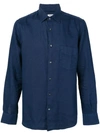 Aspesi Classic Shirt In Blue