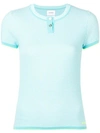 Barrie Cashmere Grid Top In Blue