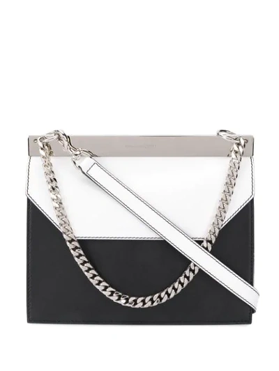 Alexander Mcqueen Two Tone Clutch Bag In Black