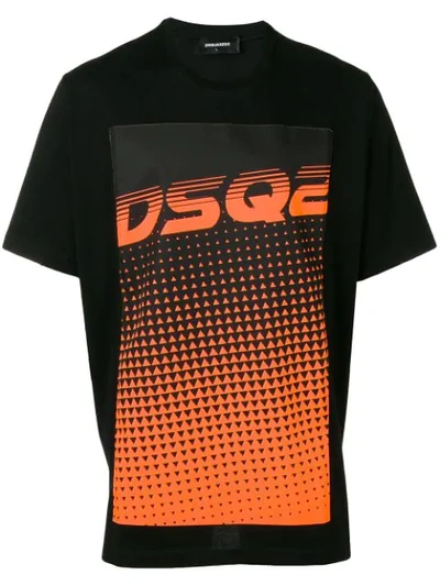 Dsquared2 Dsq2 Print T-shirt In Black