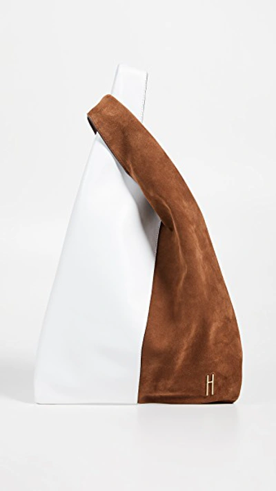 Hayward Shopper Tote In White/cognac