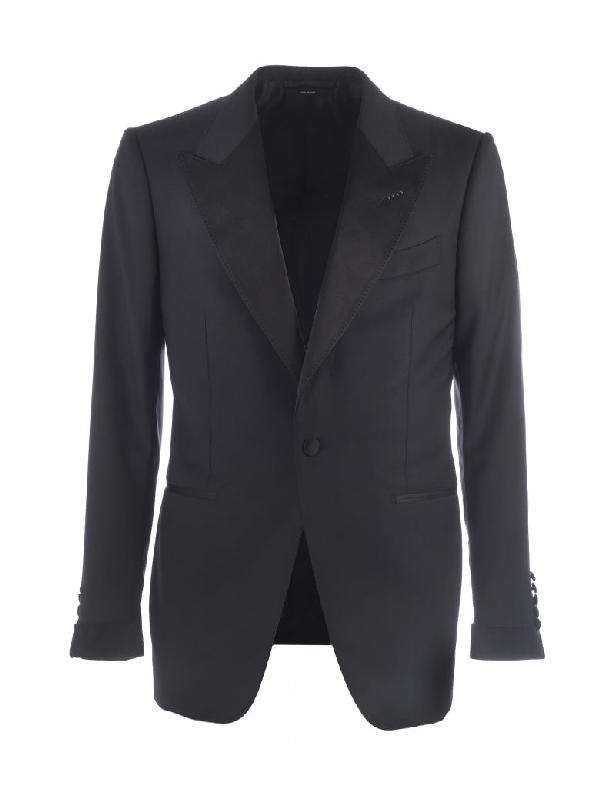 Tom Ford Classic Fitted Blazer In Black | ModeSens