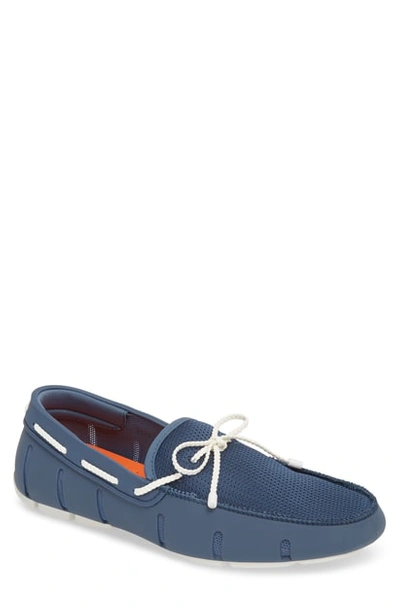Swims Lace Loafer In Red Alert/ White