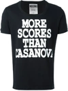 Moschino More Scores Than Casanova T-shirt - Black