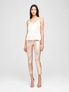 L Agence Jane Camisole Tank In Champagne