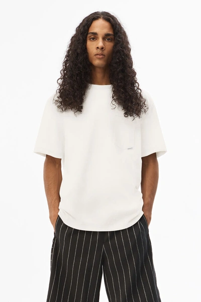 Alexander Wang Pocket Tee In High Twist Jersey In White