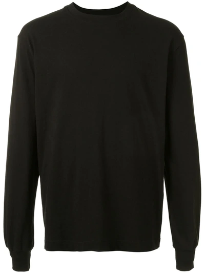 Alexander Wang High Twist Long Sleeve T-shirt In Black