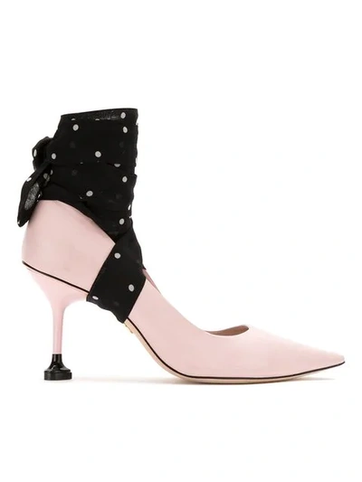 Andrea Bogosian Tied Pumps - Pink