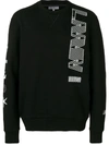 Lanvin Logo Print Sweatshirt In Black