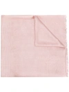 Max Mara 's  Schal Mit Ausgefransten Kanten - Rosa In Pink