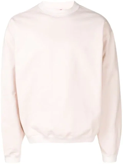 Oamc Logo Print Sweatshirt In Pink