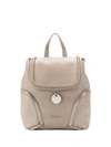 Liu •jo Liu Jo Engraved Logo Charm Backpack - Neutrals