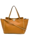 Valentino Garavani Valentino  Rockstud Trapeze Tote - Brown