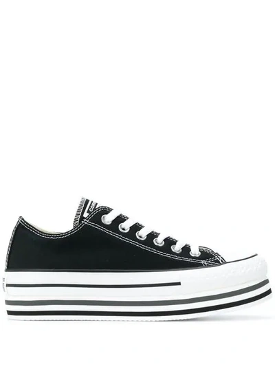 Converse Sneakers Mit Plateau - Schwarz In Black