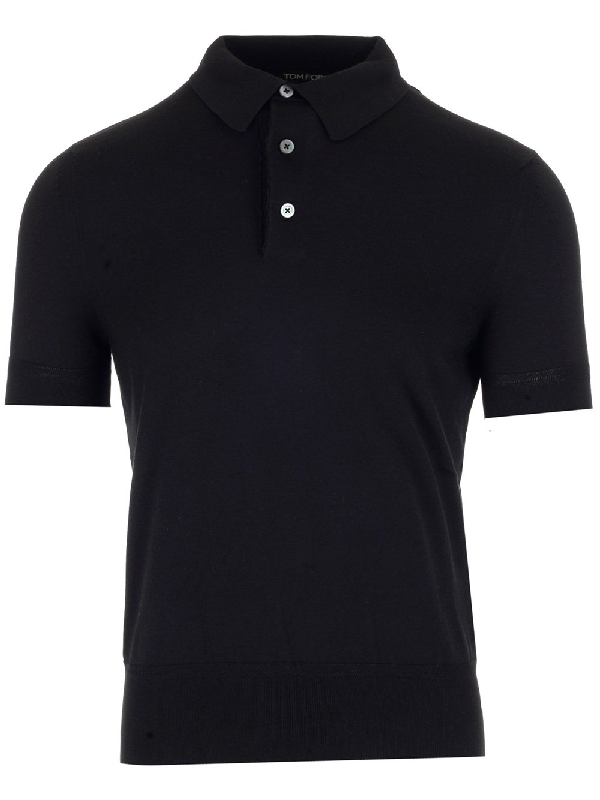 Tom Ford Classic Polo Shirt In Black | ModeSens