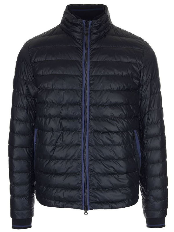 Woolrich Quilted Jacket In Navy | ModeSens