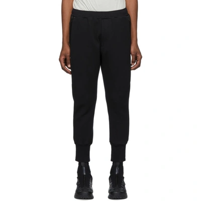 Julius Fitted Track Pants In Black