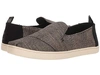 Toms , Black Metallic Woven