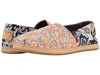 Toms , Navy Mosaic Red Floral Linen