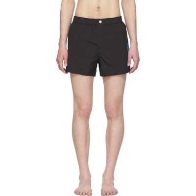 Kenzo Logo Print Swim Shorts In Black