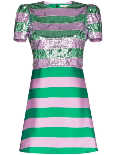 slim fit dress slacks Golf Applique Green Stripe Knit Dress main image 1