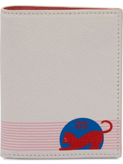 Miu Miu Madras Wallet In White