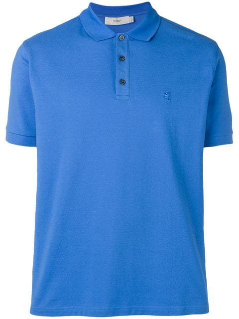 Pringle Of Scotland Logo Polo Shirt In Blue | ModeSens
