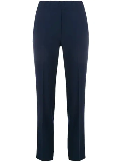 D-exterior Mid Rise Tailored Trousers In Blue