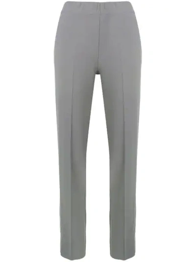 D-exterior Mid Rise Tailored Trousers In Grey