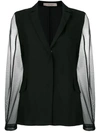 D-exterior Lightweight Fitted Jacket In Black