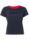 Calvin Klein 205w39nyc Jaws Reversible Cropped T-shirt In Blue
