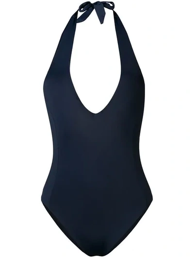 Tommy Hilfiger X Zendaya Halter-neck Swimsuit In Blue
