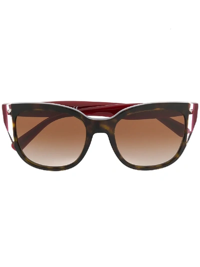 Valentino Eyewear Oversized Sunglasses - Brown