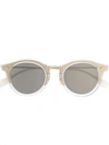 Fendi Round Sunglasses In Gold