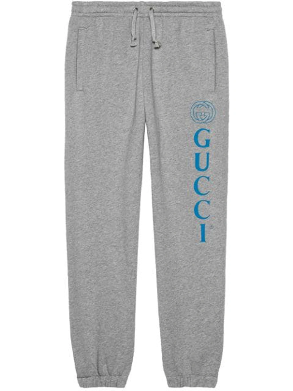 Gucci Men's Drawstring Sweatpants With Logo Print In Grey | ModeSens