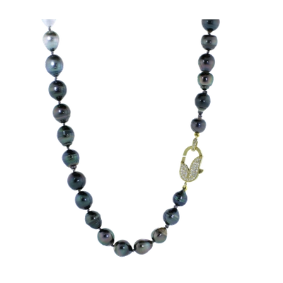 Jordan Alexander Graduate Ombre South Sea And Tahitian Pearl Necklace In Ylwgold