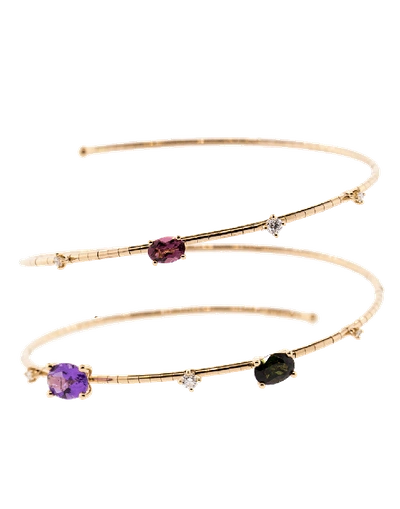 Mattia Cielo Rainbow Rugiada Two Wrap Bracelet