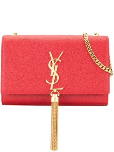 Saint Laurent Small Kate Shoulder Bag In Red