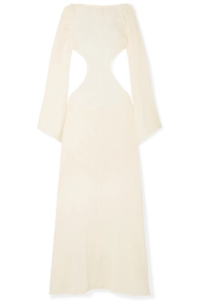 CULT GAIA KAMIRA OPEN-BACK COTTON-BLEND MAXI DRESS 