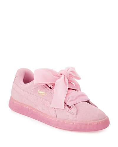 puma suede heart reset pink