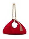 Jimmy Choo Medium Leather Callie Clutch Bag In Red