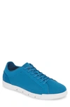 Swims Breeze Tennis Washable Knit Sneaker In Seaport Blue/ White Fabric
